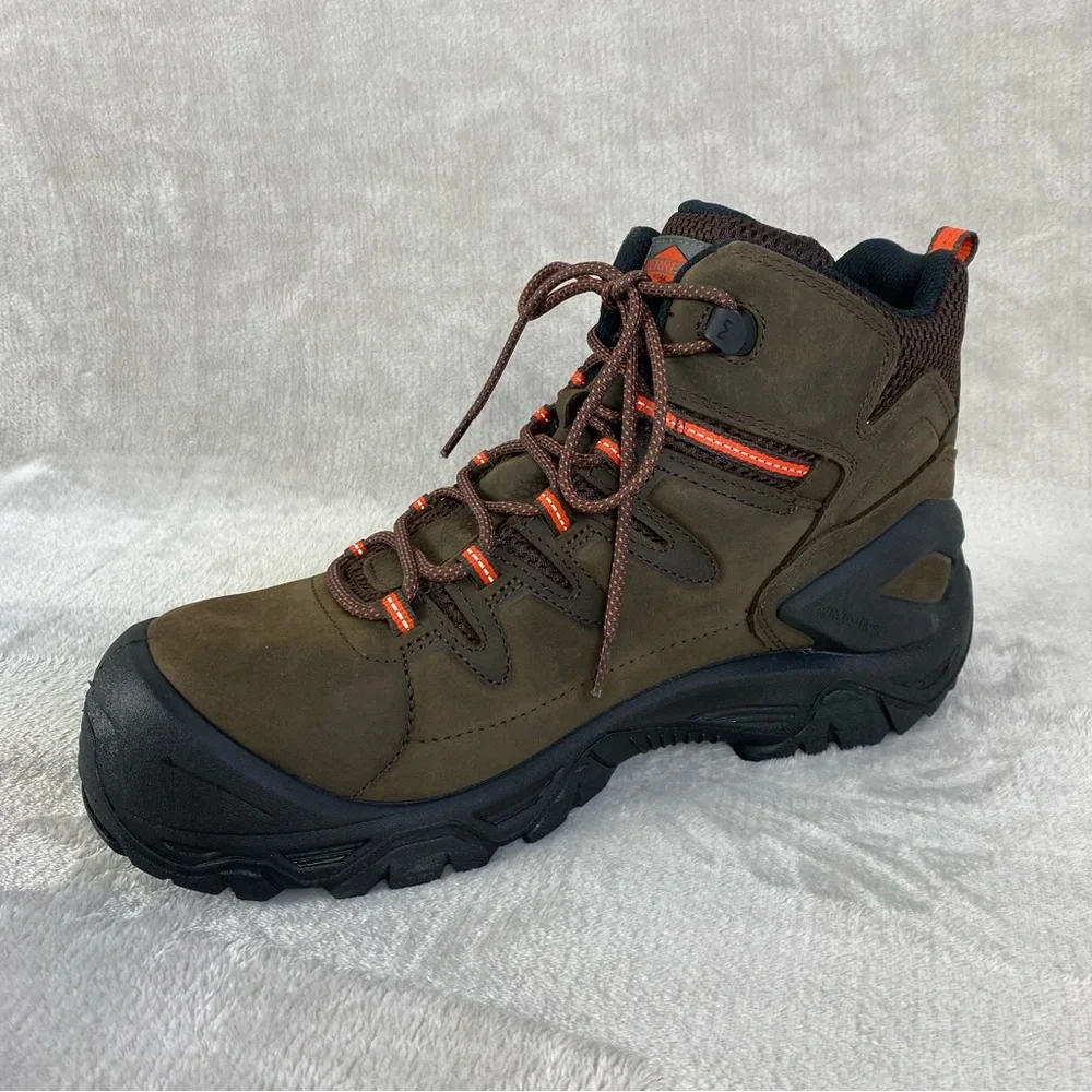 NEW Merrell Strongfield Men's 6" Boots 11.5 Brown Leather Waterproof Carbon Toe_6